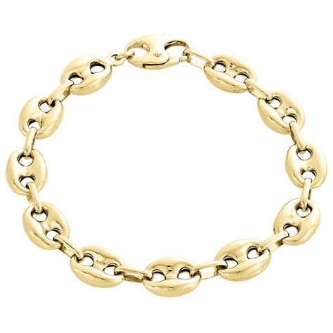 10k yellow gold gucci bracelet ebay|Puffed Gucci Link Chain Bracelet .